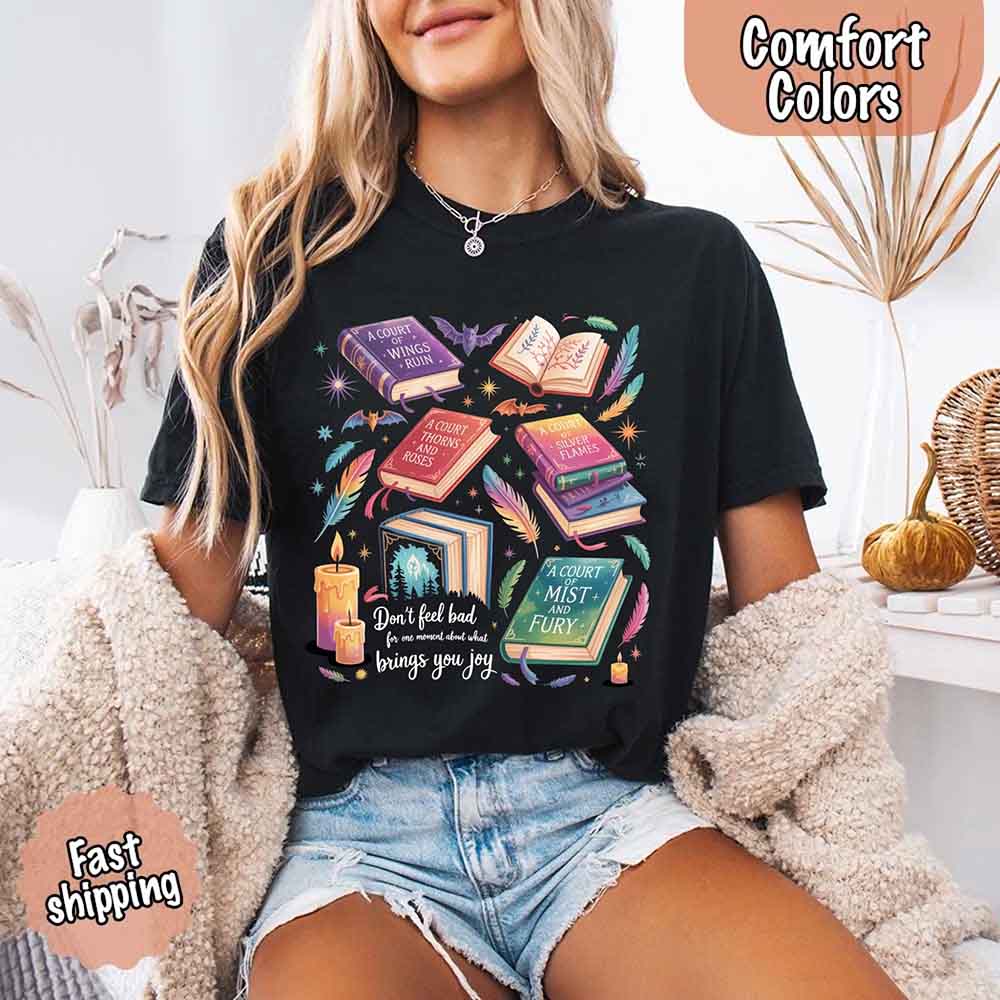 Velaris Book Lover Tee – Comfort Colors Bat Boys SJM Gift Adorb Custom Tees